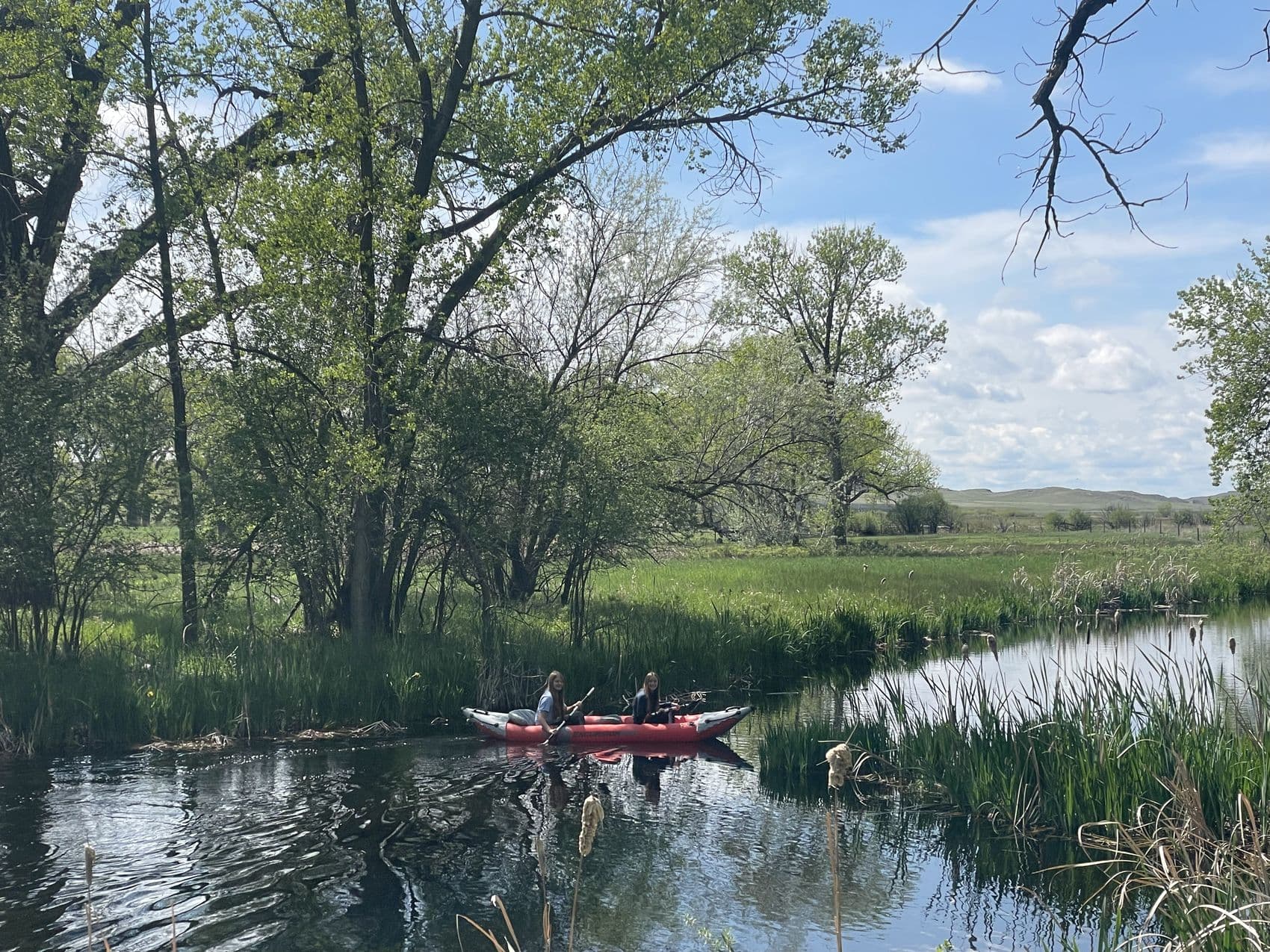 Kayaking the Niobrara near Agate Springs Ranch